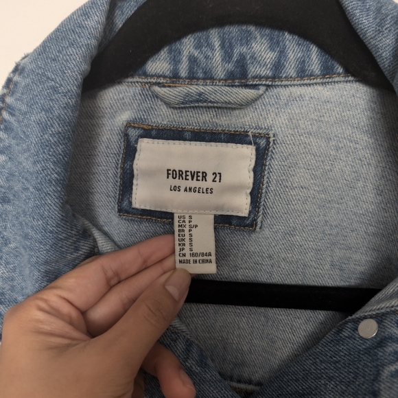 F21 denim Jacket - Picture 2 of 5